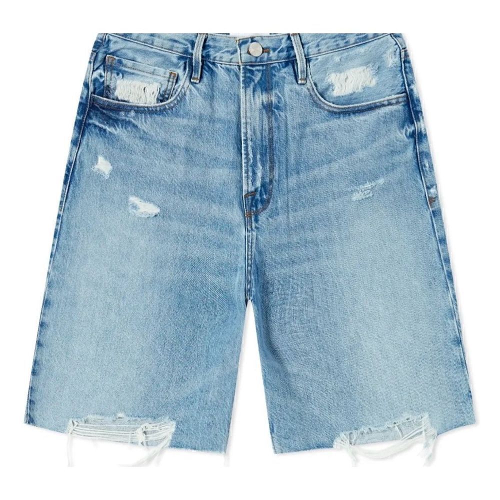 NWT FRAME High Rise Bermuda Jean Shorts